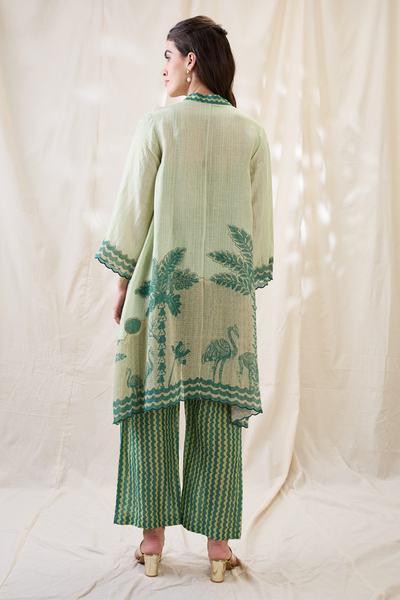 Sougat Paul Noorani Embellished Kurta Set Indian designer wear online shopping melange singapore
