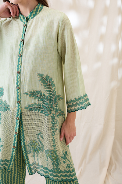 Sougat Paul Noorani Embellished Kurta Set Indian designer wear online shopping melange singapore