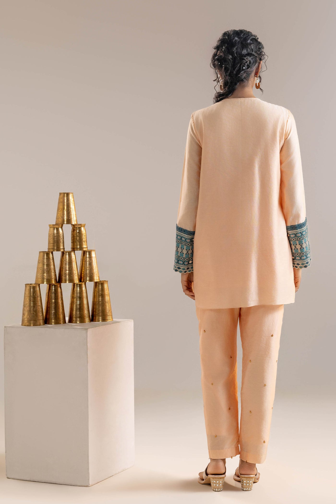 Sougat Paul Orani Appliqued Co-ord Set indian designer wear online shopping melange singapore
