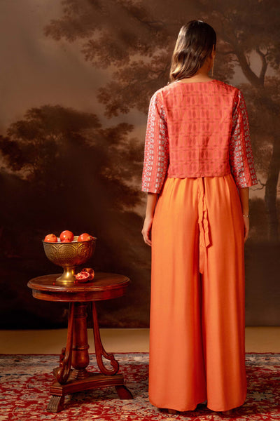 Sougat Paul Orani Embroidered Jumpsuit Set indian designer wear online shopping melange singapore
