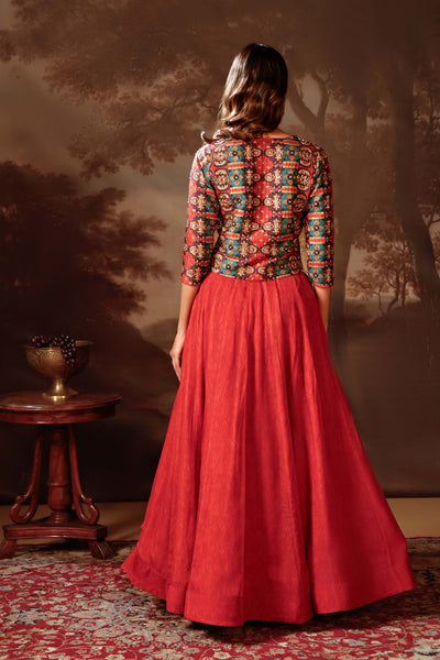 Sougat Paul Orani Embroidered Skirt Set indian designer wear online shopping melange singapore