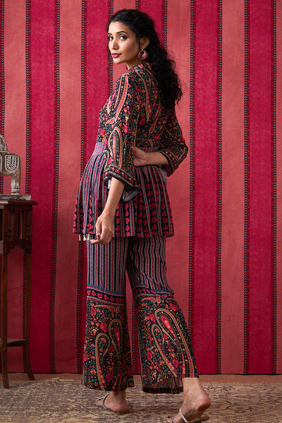 Sougat Paul Qala Embroidered Kurta Set indian designer wear online shopping melange singapore