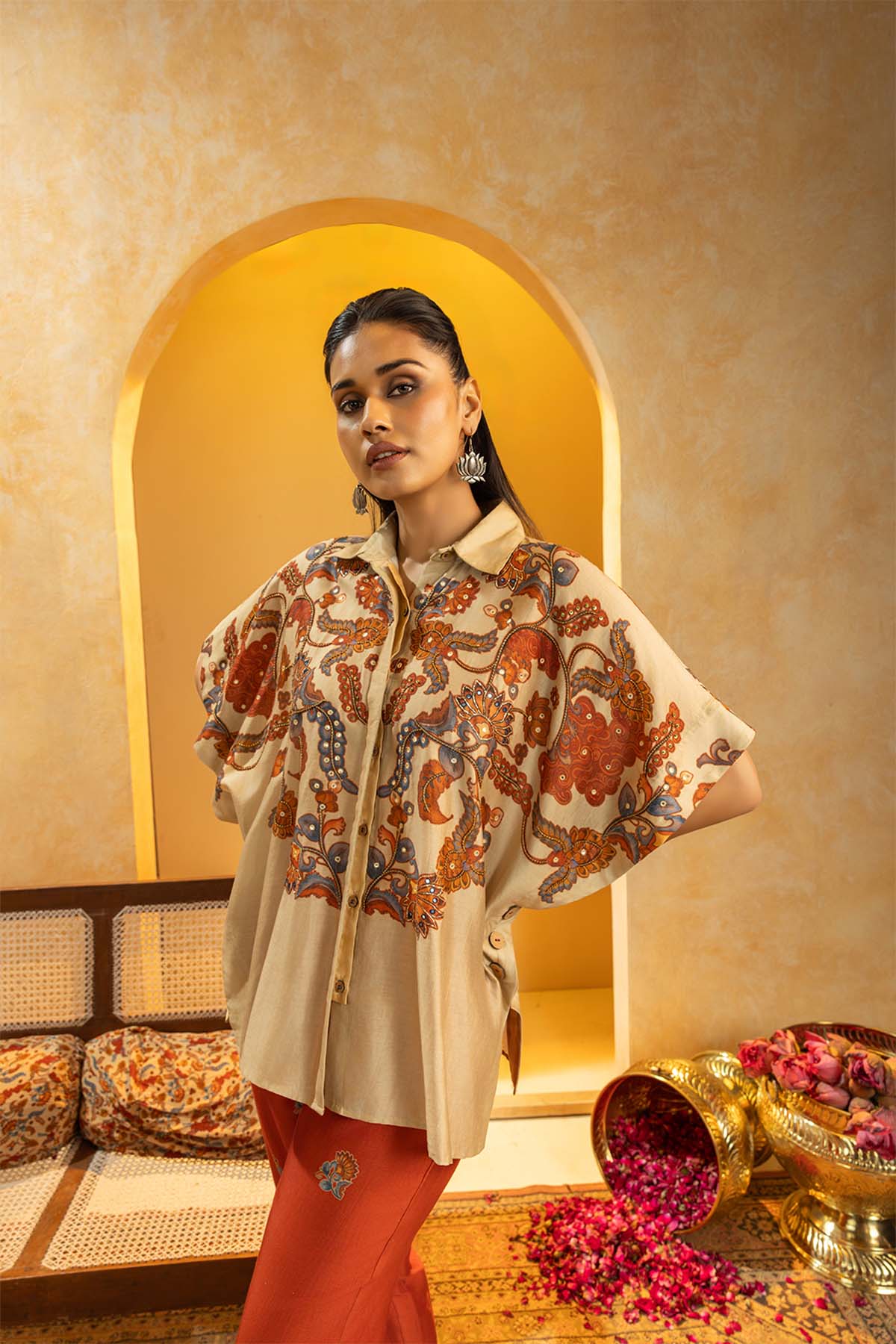Sougat Paul Rangtara Embellished  Co-ord Set indian designer wear online shopping melange singapore 