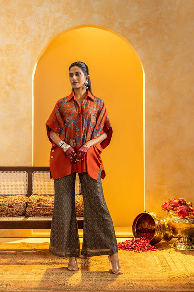 Sougat Paul Rangtara Embellished Co-ord Set Multi indian designer wear online shopping melange singapore 