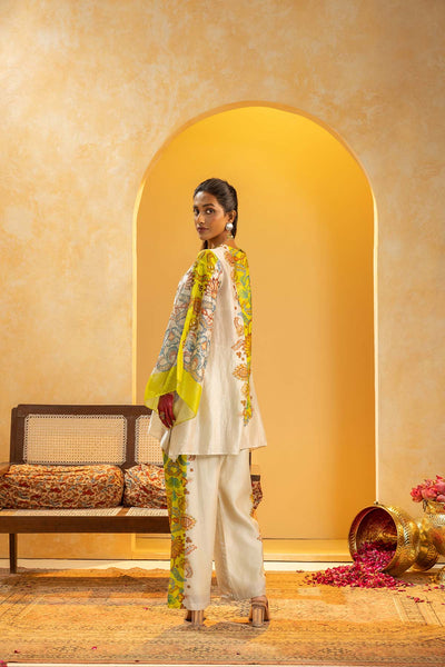 Sougat Paul Rangtara Embellished Kurta Set indian designer wear online shopping melange singapore 