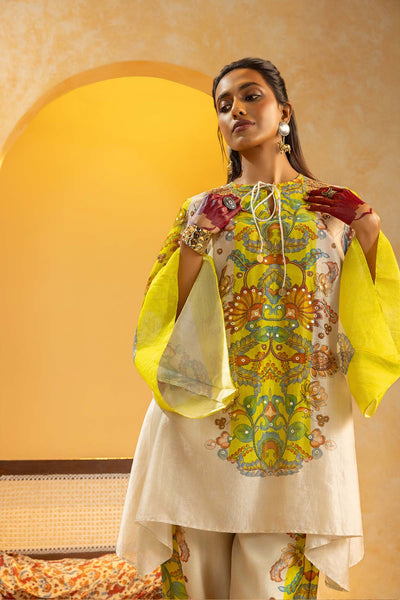 Sougat Paul Rangtara Embellished Kurta Set indian designer wear online shopping melange singapore 