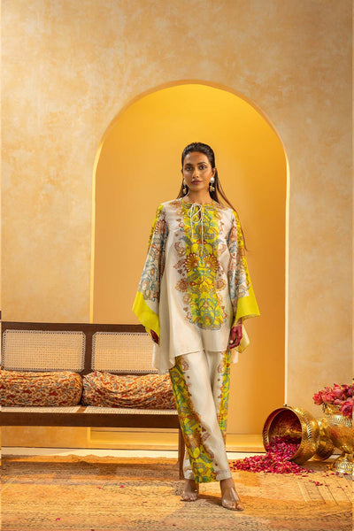 Sougat Paul Rangtara Embellished Kurta Set indian designer wear online shopping melange singapore 