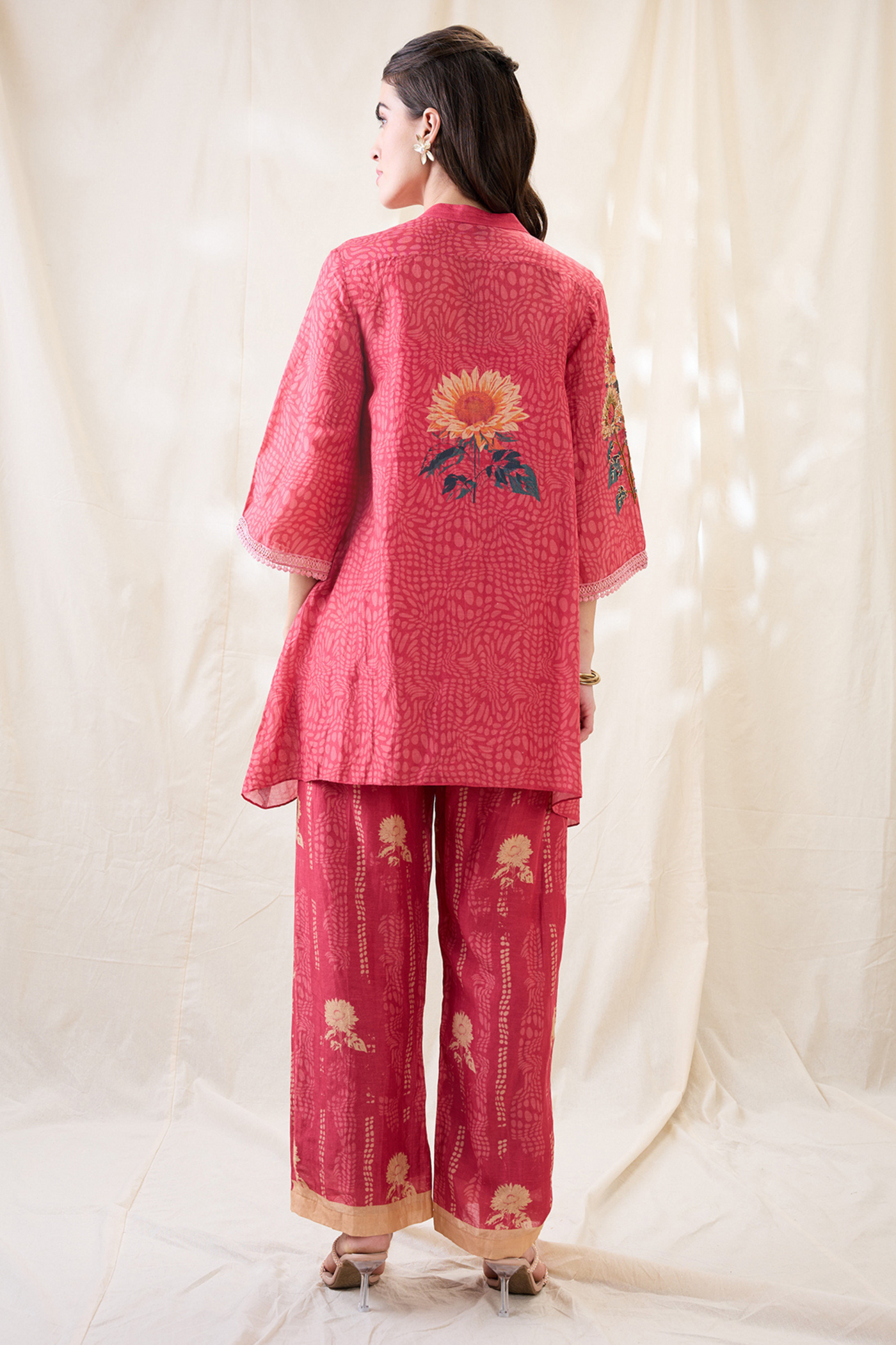 Sougat Paul Ravya Embroidered Co-ord Set Indian designer wear online shopping melange singapore