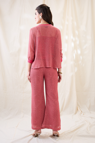 Sougat Paul Ravya Appliqued Co-ord Set Indian designer wear online shopping melange singapore