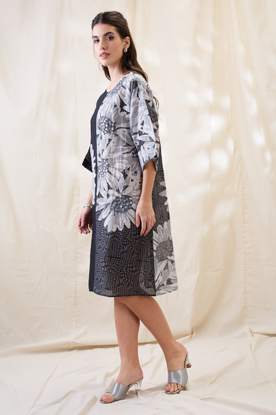 Sougat Paul Ravya Embellished Boxy Dress Indian designer wear online shopping melange singapore