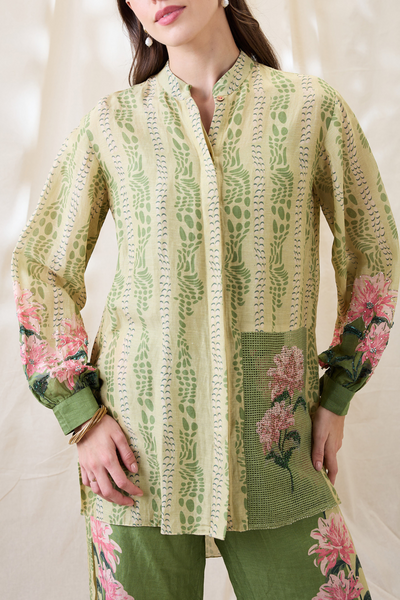 Sougat Paul Ravya Embellished Co-ord Set Indian designer wear online shopping melange singapore