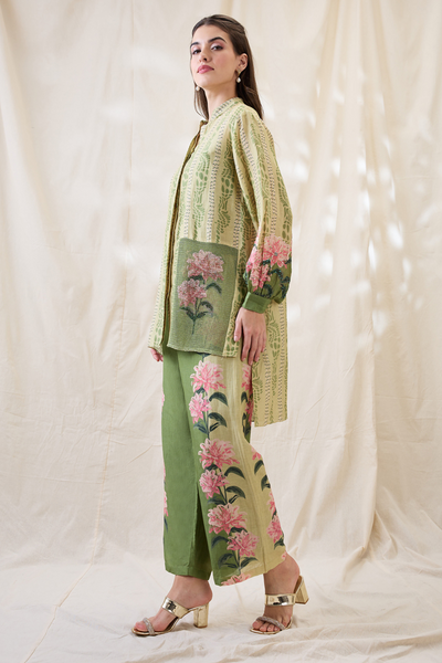 Sougat Paul Ravya Embellished Co-ord Set Indian designer wear online shopping melange singapore