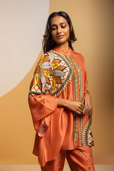 Sougat Paul Taarani Embellished Kimono Co-ord Set indian designer wear online shopping melange singapore 