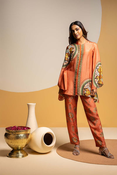 Sougat Paul Taarani Embellished Kimono Co-ord Set indian designer wear online shopping melange singapore 