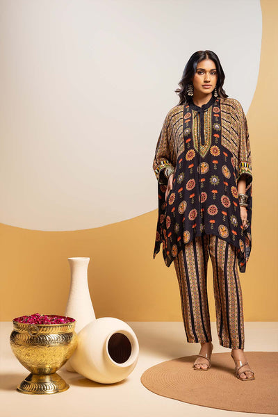Sougat Paul Taarani Embellished Kimono Kurta Set indian designer wear online shopping melange singapore 