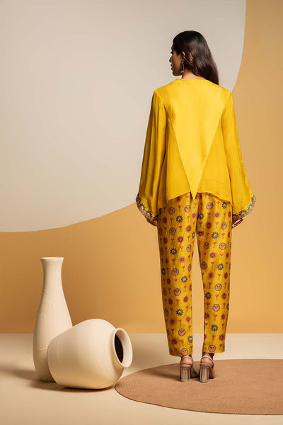 Sougat Paul Taarani Embellished V-neck Co-ord  Set indian designer wear online shopping melange singapore 