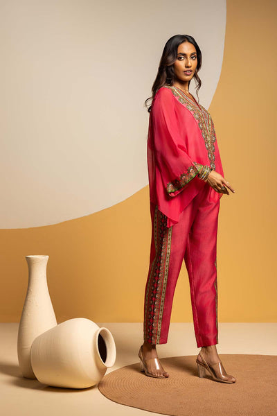 Sougat Paul Taarani Embellished V-neck Co-ord  Set indian designer wear online shopping melange singapore 