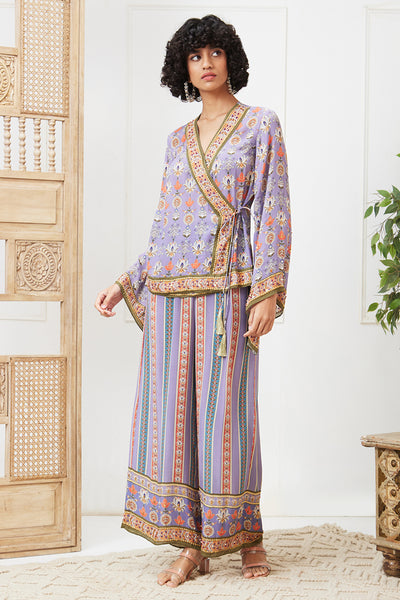 Sougat Paul Tabriz Embroidered Angarkha Set indian designer wear online shopping melange singapore