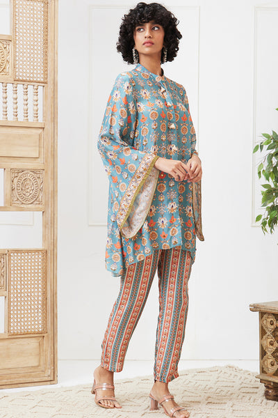 Sougat Paul Tabriz Embroidered Co-Ord Set indian designer wear online shopping melange singapore