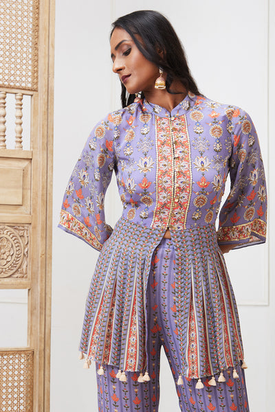 Sougat Paul Tabriz Embroidered Kurta Set indian designer wear online shopping melange singapore