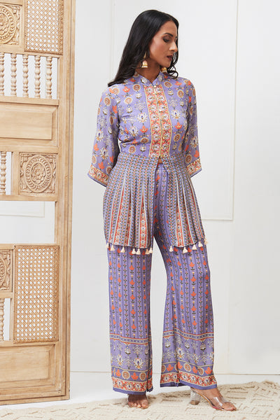 Sougat Paul Tabriz Embroidered Kurta Set indian designer wear online shopping melange singapore