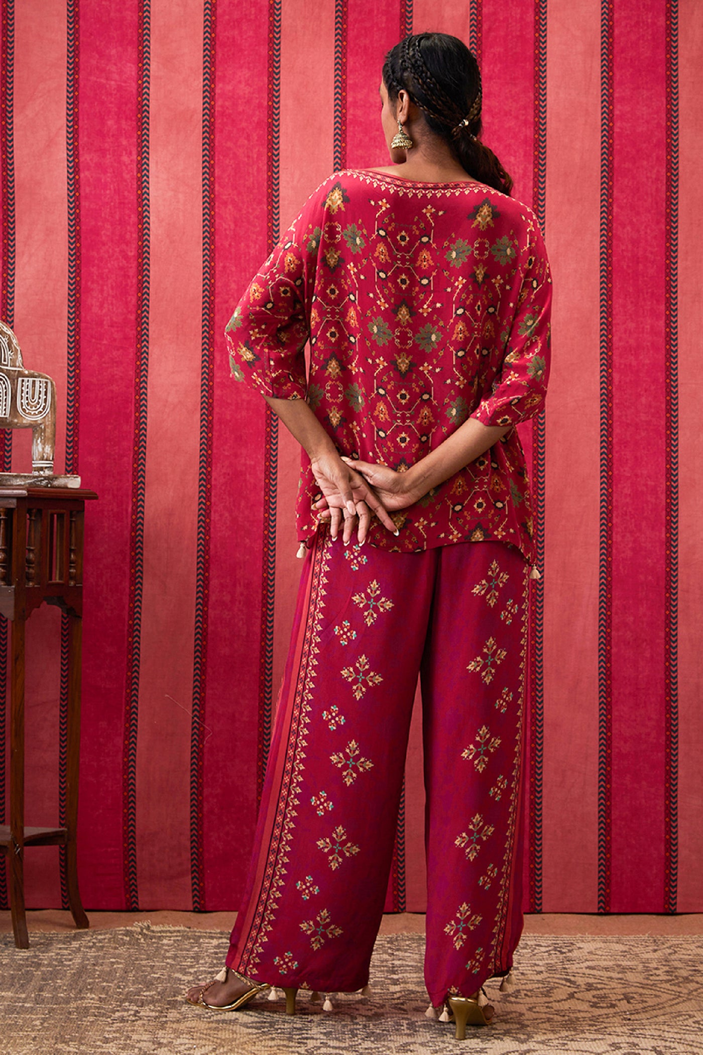 Sougat Paul Zahra Embroidered Co-Ord Set indian designer wear online shopping melange singapore