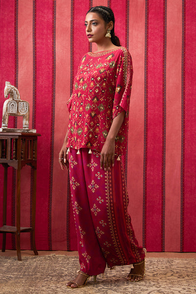 Sougat Paul Zahra Embroidered Co-Ord Set indian designer wear online shopping melange singapore