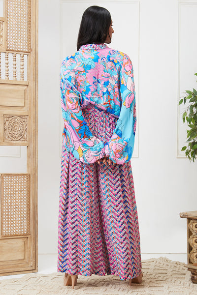 Sougat Paul Zaynab Embellished Co- Ord Set indian designer wear online shopping melange singapore