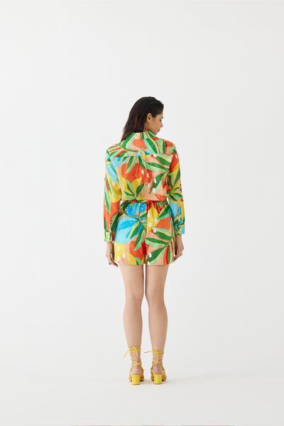 Studio Rigu Gir Shirt And Shorts indian designer wear online shopping melange singapore