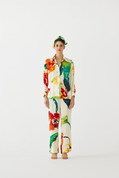 Studio Rigu Monet Shirt And Pants indian designer wear online shopping melange singapore