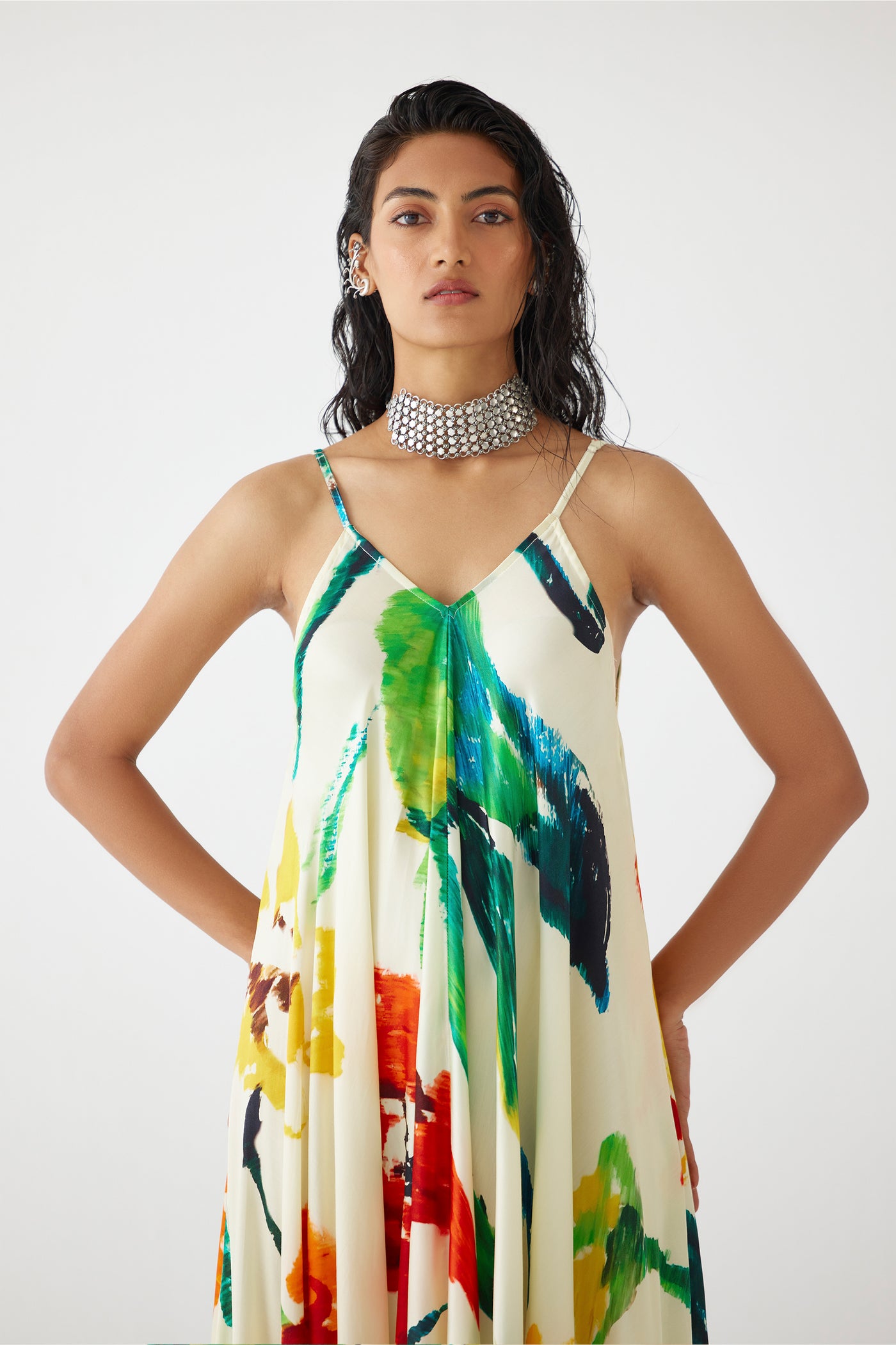 Studio Rigu Monet Strappy Dress indian designer wear online shopping melange singapore