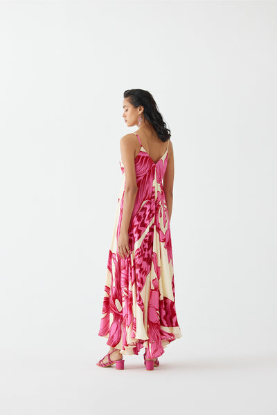 Studio Rigu Pink Aphrodite Strappy Dress indian designer wear online shopping melange singapore
