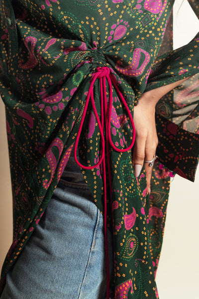 Style Junkie Berry Matcha Paisley Core Shirt Dress indian designer wear online shopping melange singapore