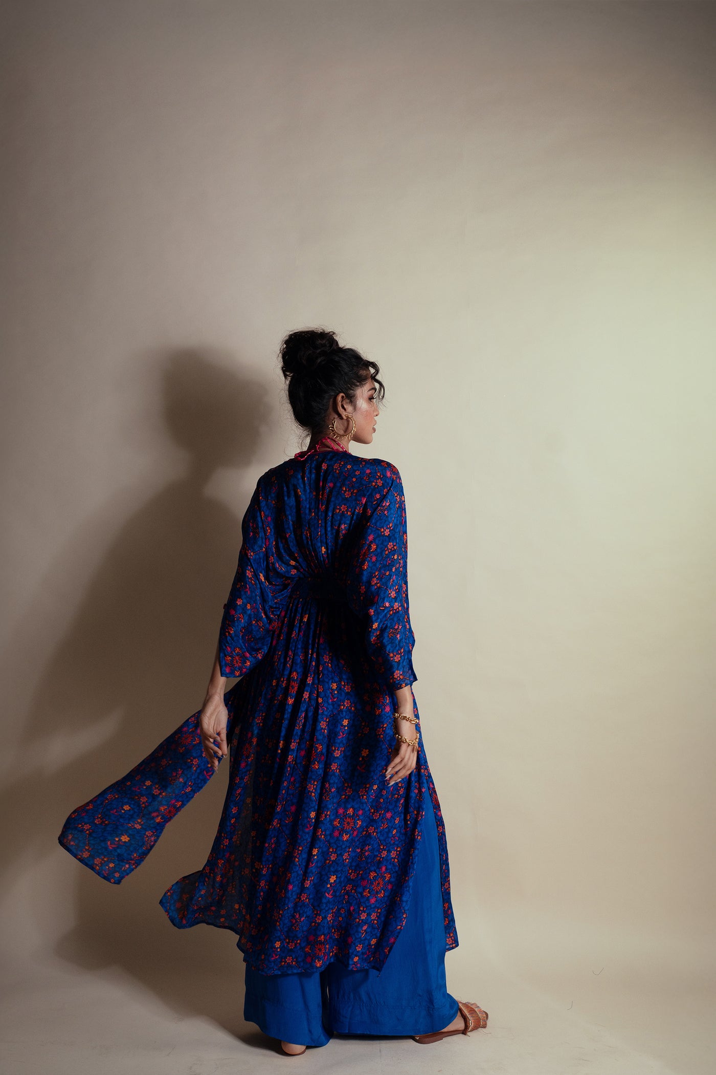 Style Junkie Ink Bloom Duster indian designer wear online shopping melange singapore