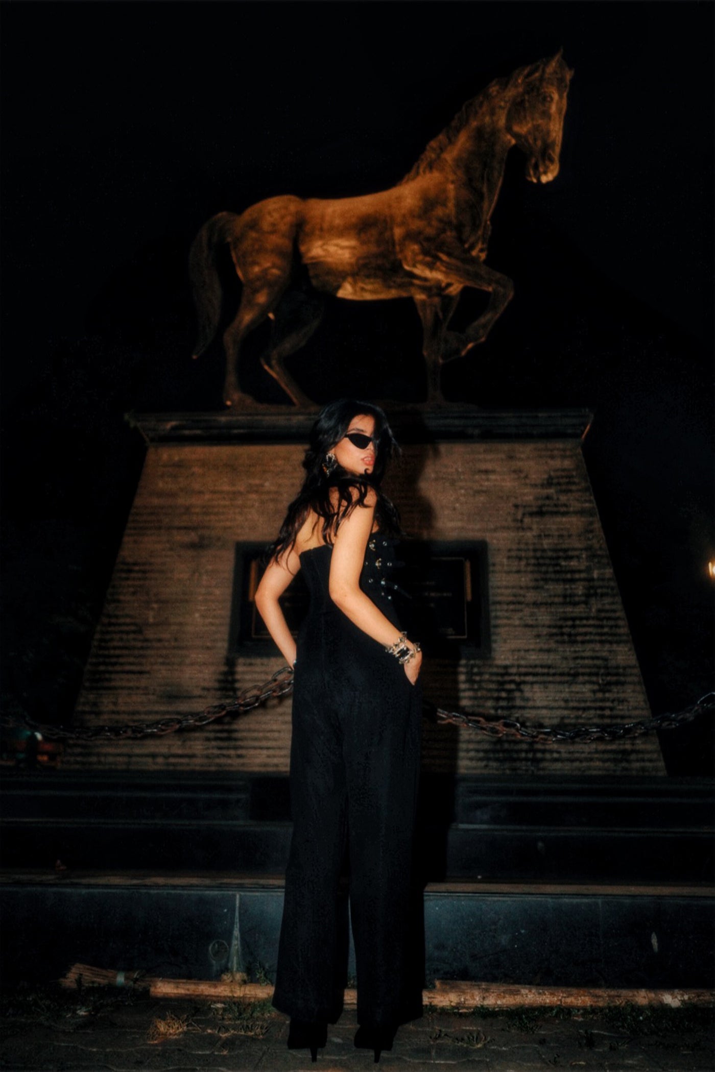 Style Junkie Midnight Edge Corset Jumpsuit indian designer wear online shopping melange singapore