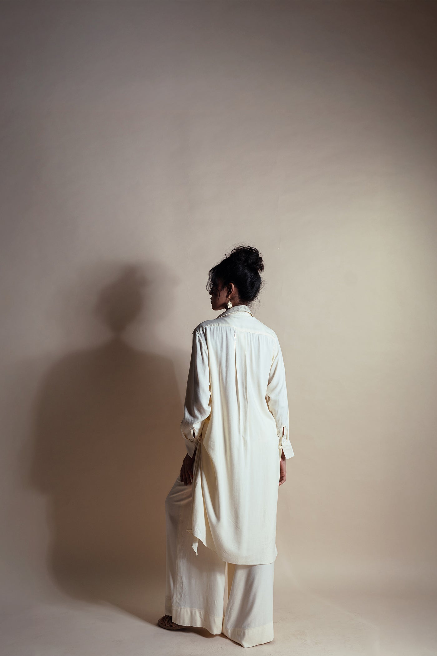 Style Junkie Sea Salt Long Shirt Dress indian designer wear online shopping melange singapore

