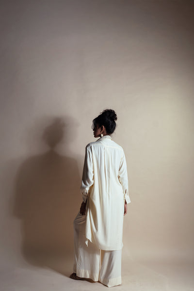 Style Junkie Sea Salt Long Shirt Dress indian designer wear online shopping melange singapore
