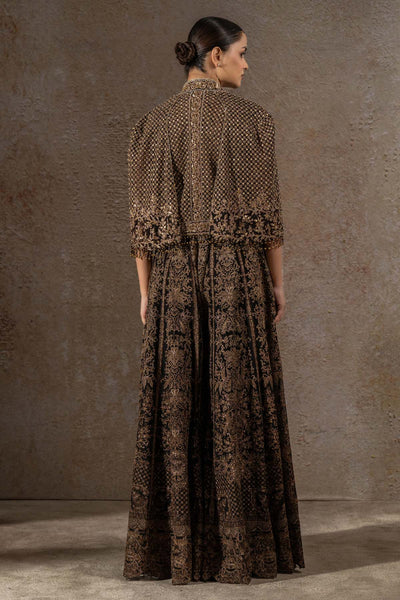 TARUN TAHILIANI Embroidered Cape indian designer wear online shopping melange singapore