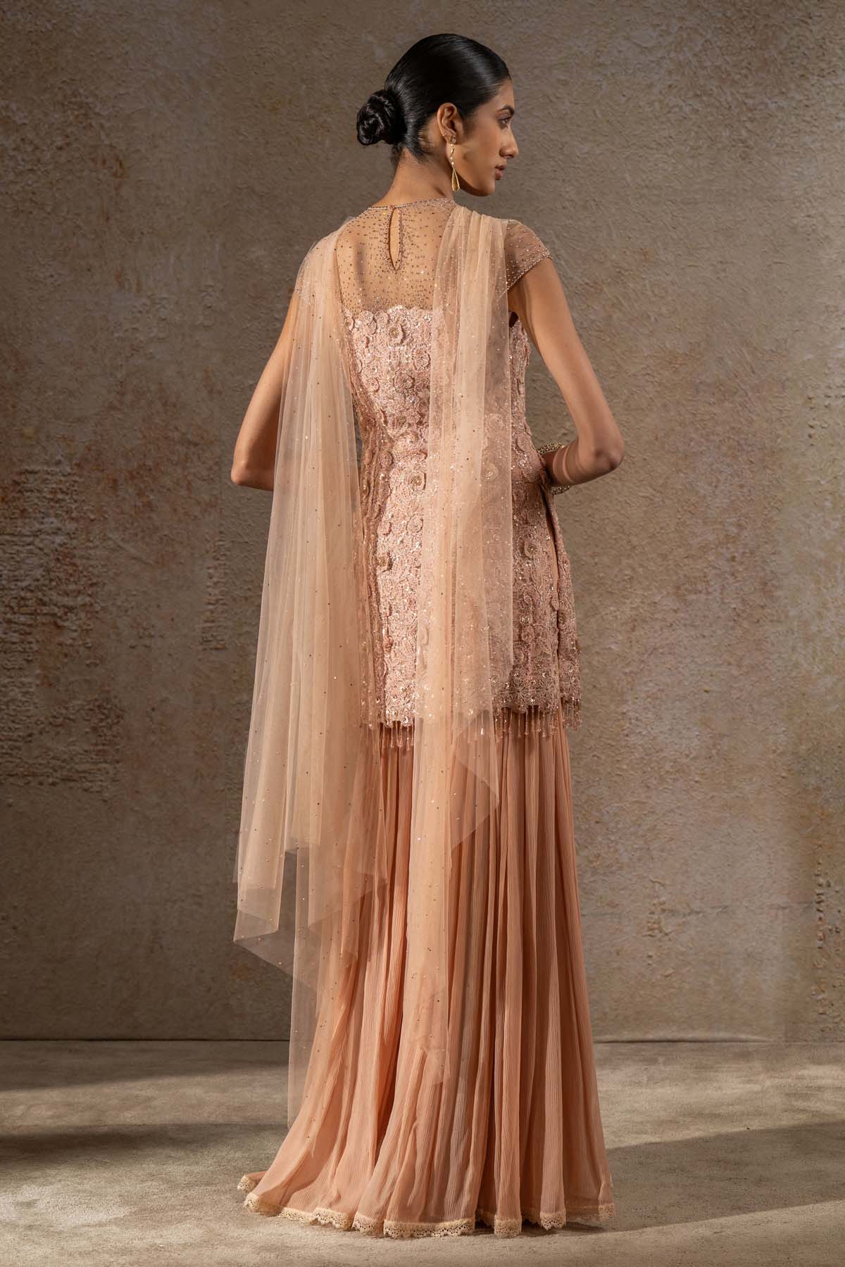 TARUN TAHILIANI Embroidered Sharara Set indian designer wear online shopping melange singapore 