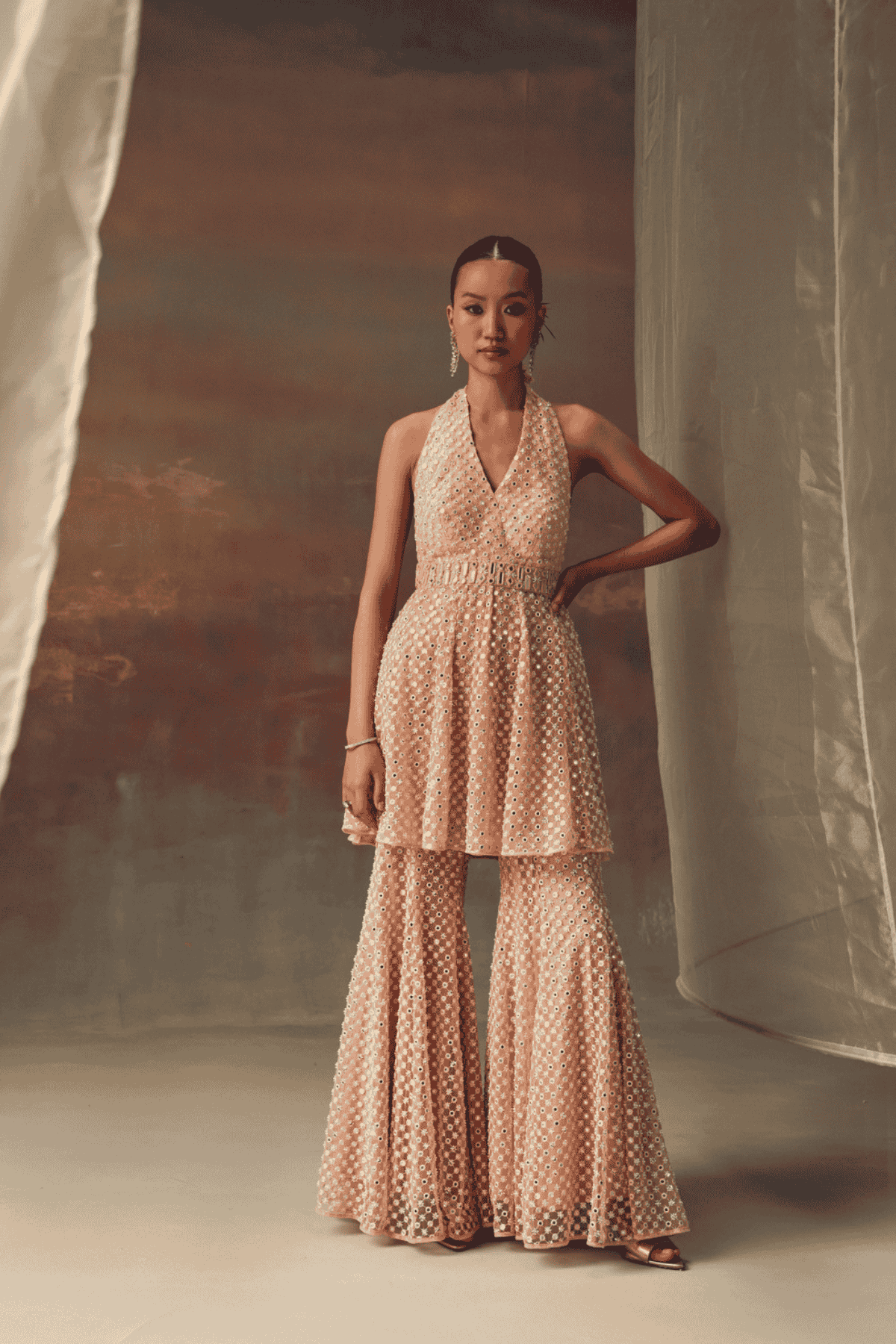 Twenty Nine Bootcut Pants indian designer wear online shopping melange singapore 