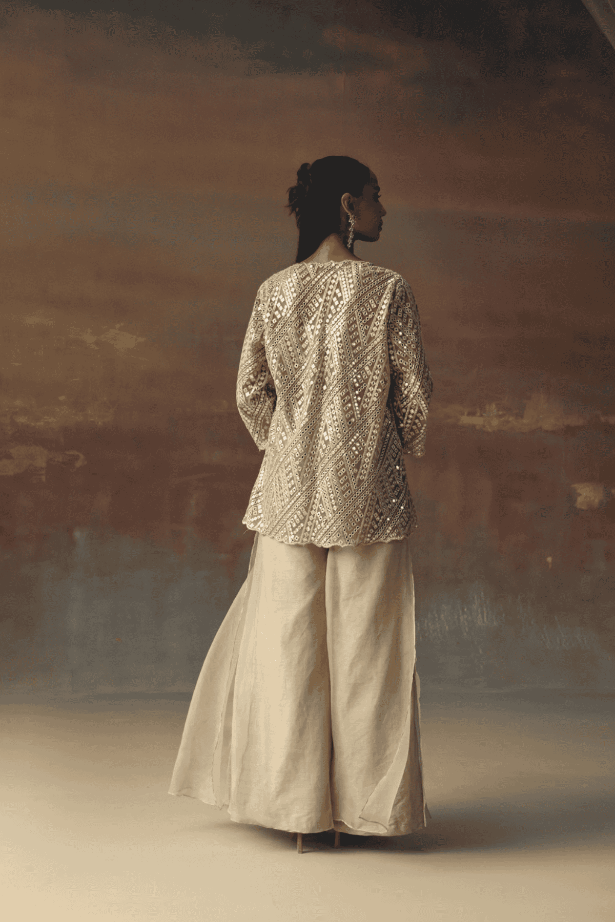 Twenty Nine Classic Scallop Jacket indian designer wear online shopping melange singapore 