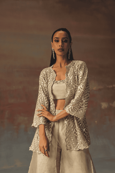 Twenty Nine Double Layered  Palazzoss indian designer wear online shopping melange singapore 