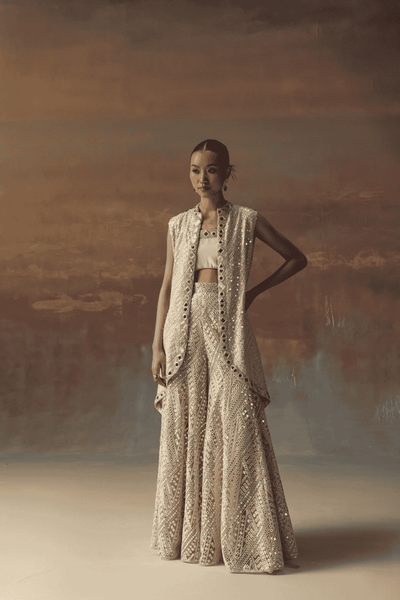 Twenty Nine Flared Shararas indian designer wear online shopping melange singapore 