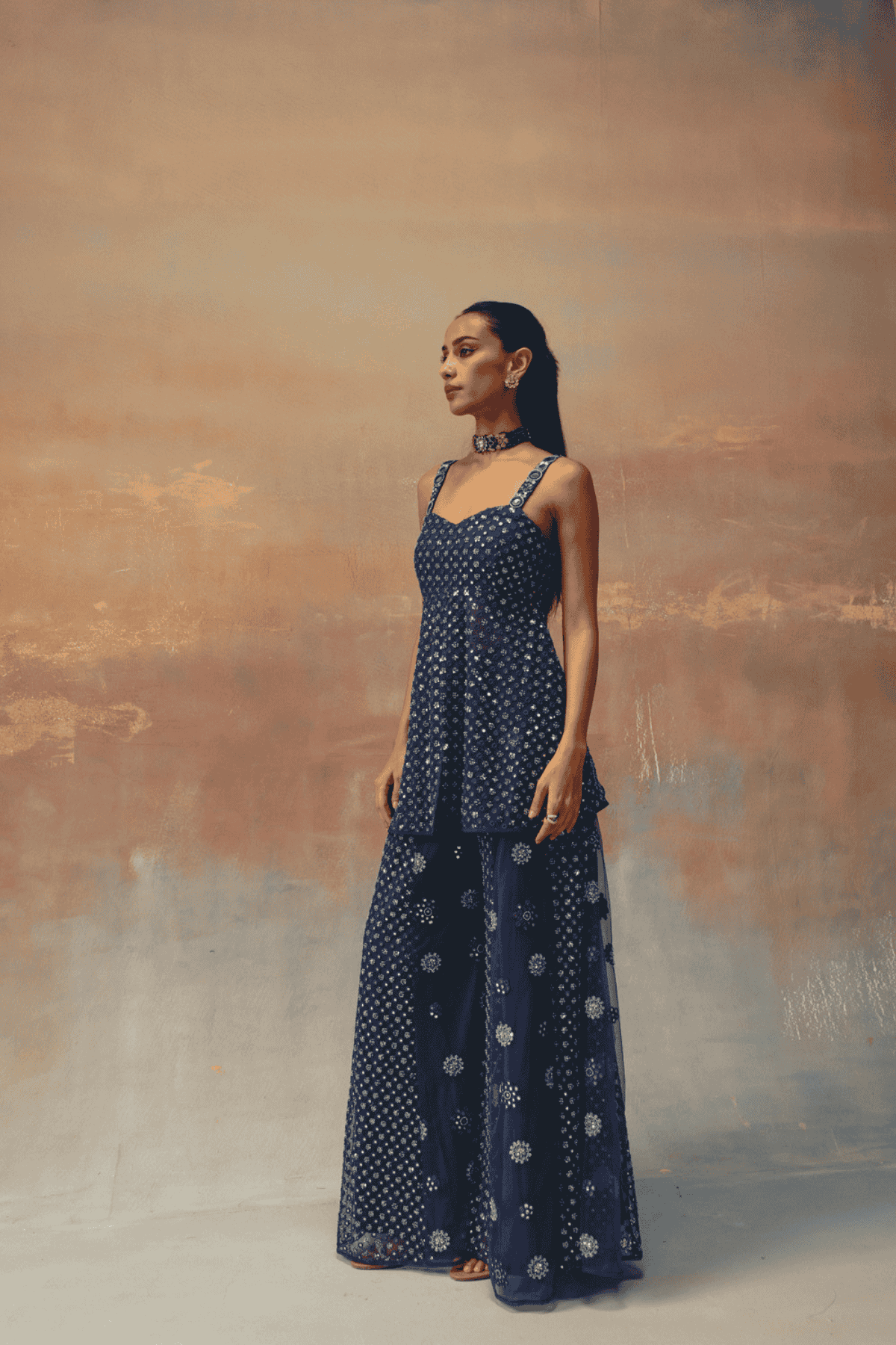 Twenty Nine Flared Shararas indian designer wear online shopping melange singapore 