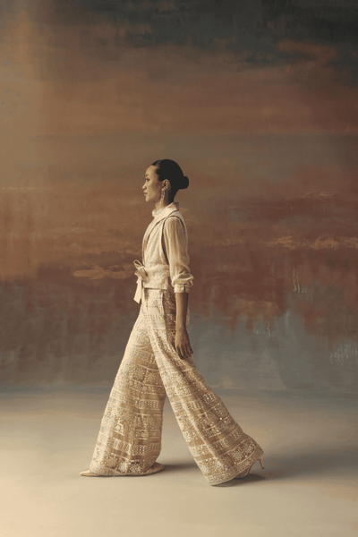 Twenty Nine Georgette Shirt indian designer wear online shopping melange singapore 