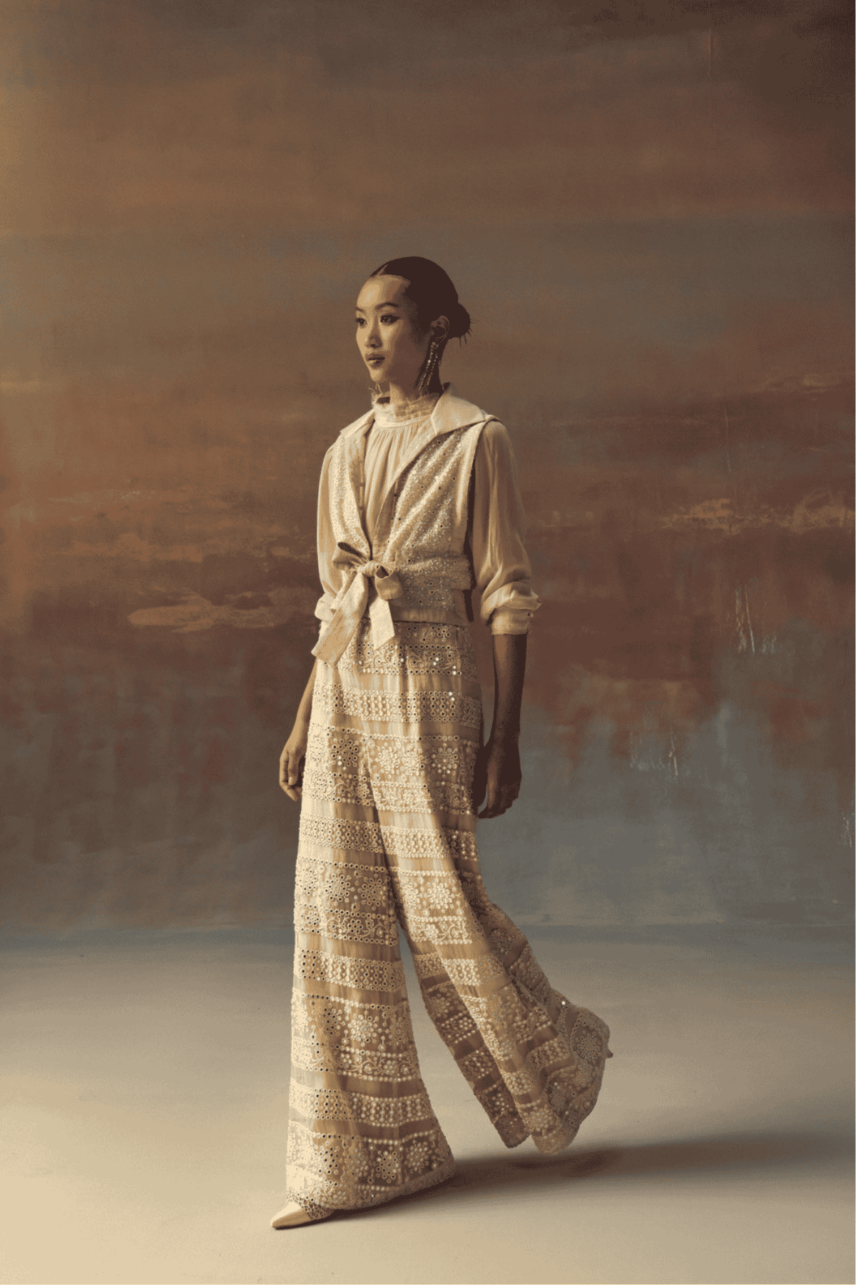 Twenty Nine Georgette Shirt indian designer wear online shopping melange singapore 