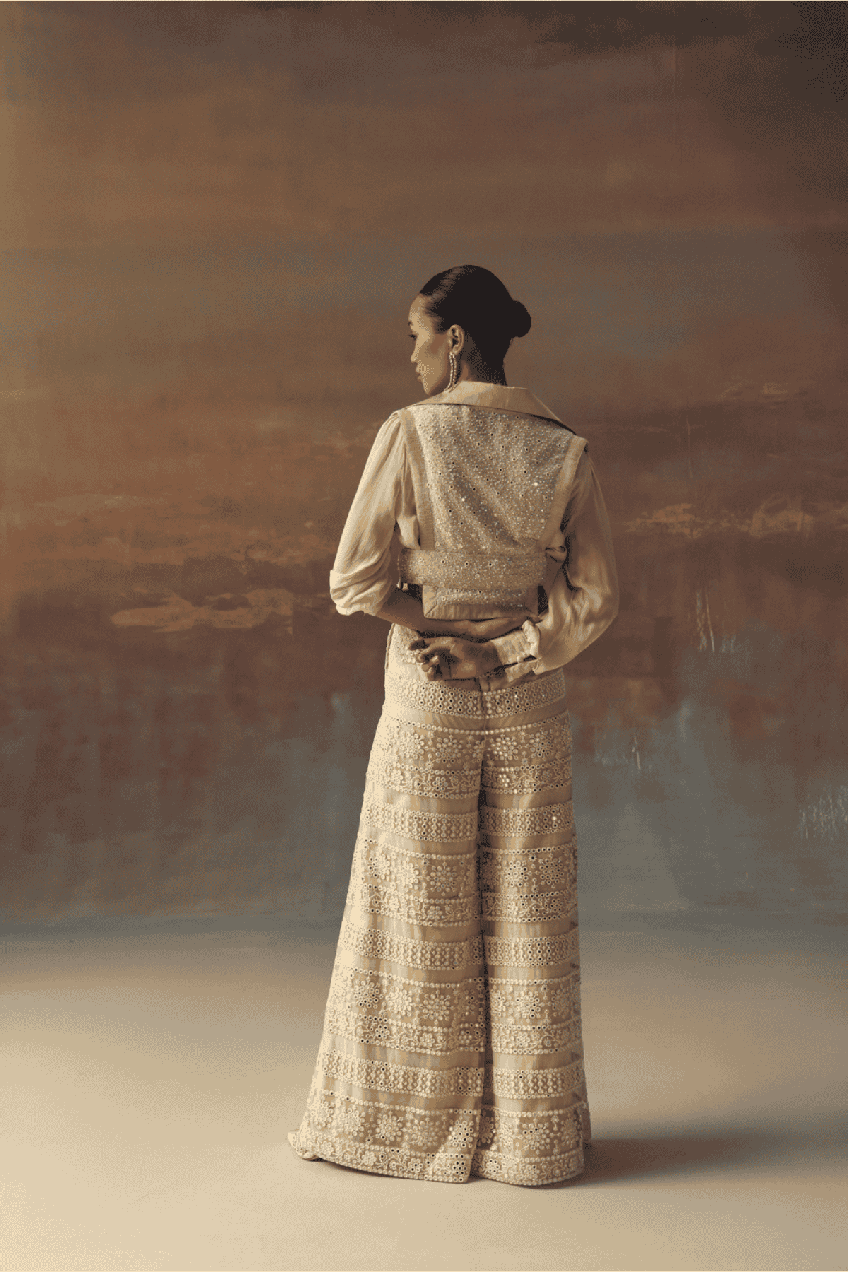 Twenty Nine Gilet With Belt indian designer wear online shopping melange singapore 