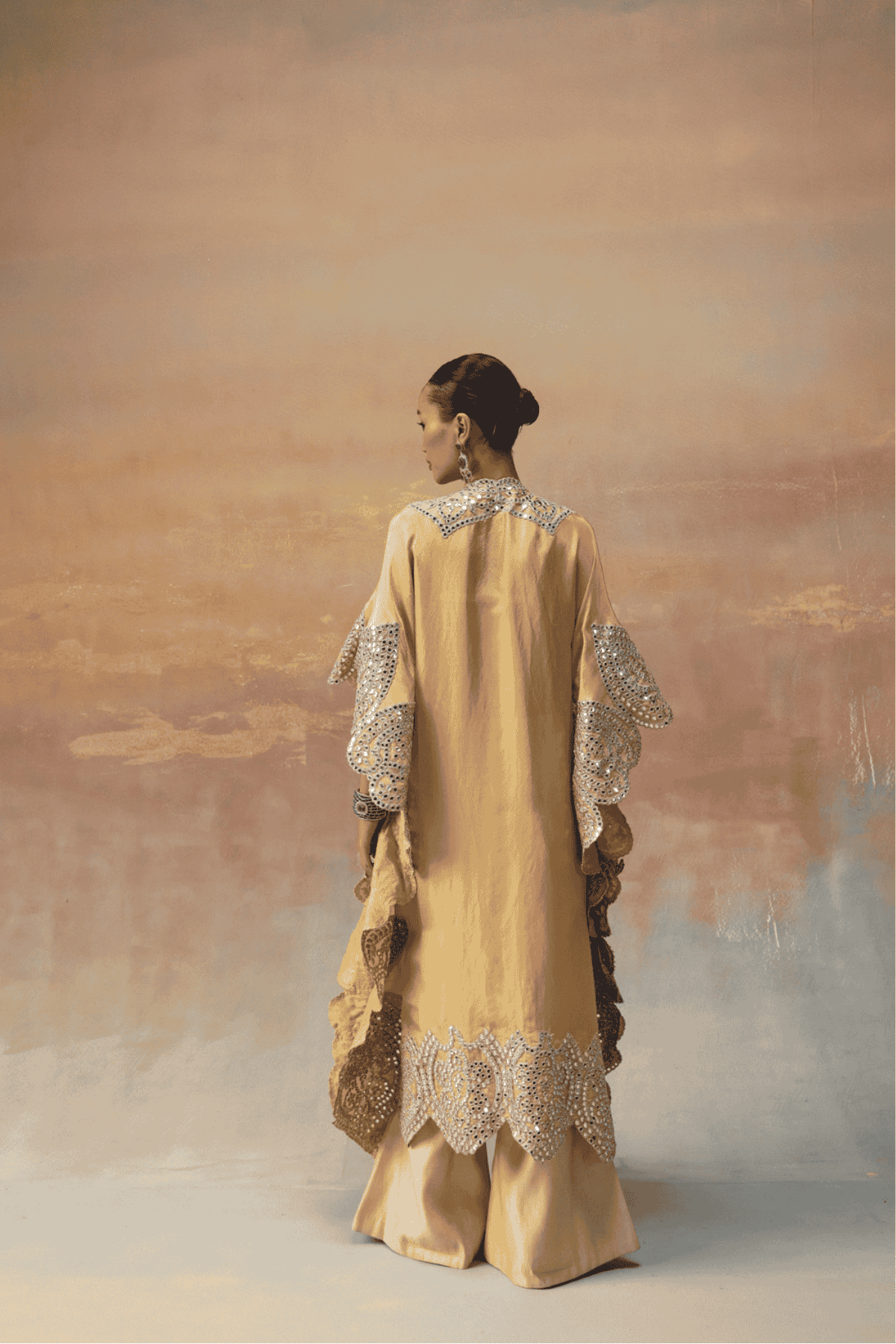 Twenty Nine Kaftaan With Tassles indian designer wear online shopping melange singapore 
