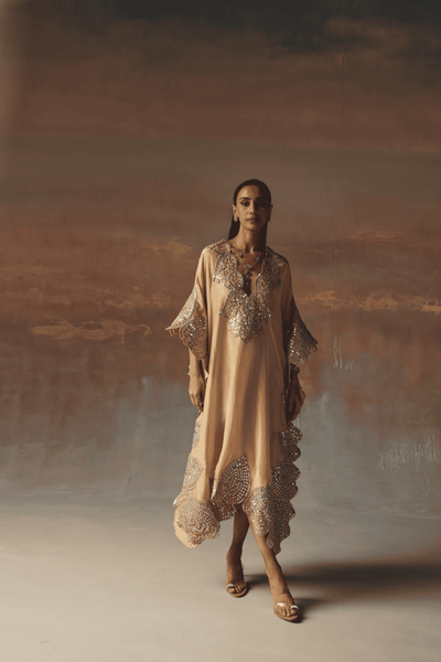 Twenty Nine Mirrowork kaftaan indian designer wear online shopping melange singapore 
