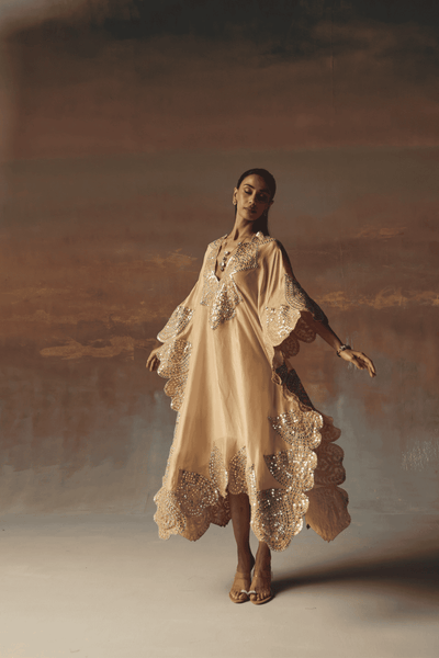 Twenty Nine Mirrowork kaftaan indian designer wear online shopping melange singapore 
